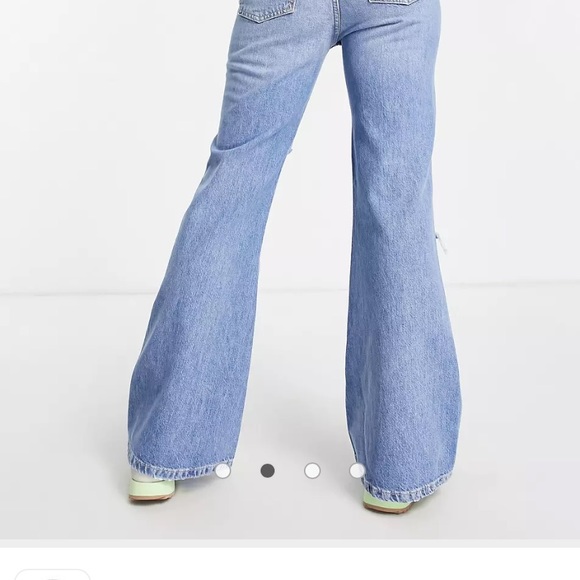 Free People New dawn flare jeans in Victoria blue NWT - Picture 5 of 14